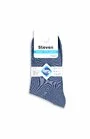 Sosete unisex, bumbac 100%, fara compresie, culoare jeans - Steven S055-J