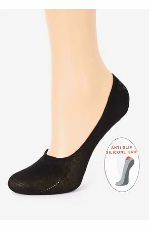 Talpici dama, bumbac - Marilyn Cotton Anti Slip - alb, negru, nude