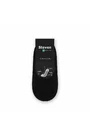 Sosete invizibile - Talpici din bambus cu silicon pentru barbati - Steven S036-B03 negru