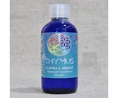 Combinație cu hidrosoluție de cupru și argint coloidal Thymus 35 PPM 240ml