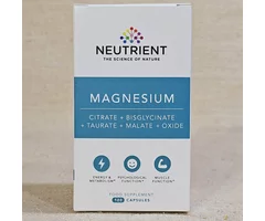Magneziu citrat + bisglicinat + taurat + malat + oxid 120 capsule