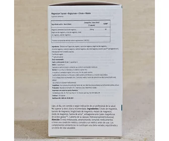 Magneziu citrat + bisglicinat + taurat + malat + oxid 120 capsule picture - 2