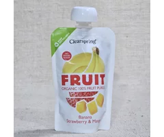Piure de banane, mango și căpșuni ECO 100g