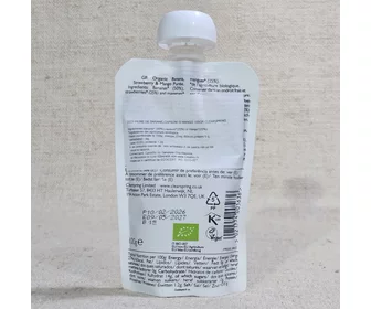 Piure de banane, mango și căpșuni ECO 100g picture - 2