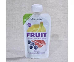 Piure de mere, afine și căpșuni ECO 100g