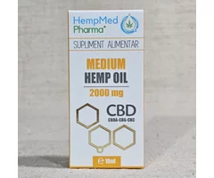 Ulei de cânepă cu CBD Medium 2000mg 10ml