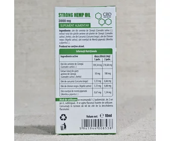 Ulei de cânepă cu CBD Strong 3000mg 10ml picture - 3