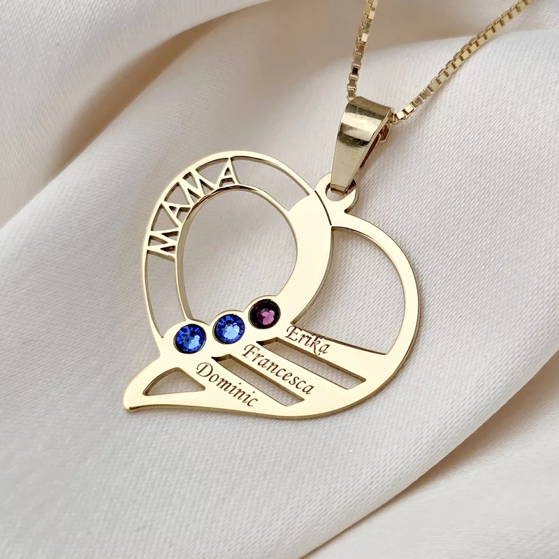 Anya Kedveskéi - 3 Név és Swarovski Kristályok - 18K SÁrga Aranyozott 925 Sterling Ezüst - Körkapocs
