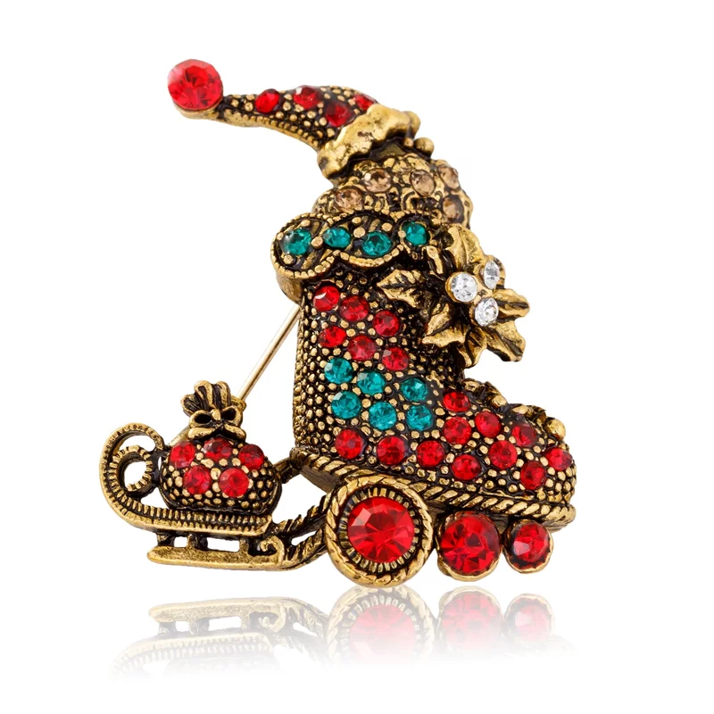 Aranyozott Mikulás Csizma Bross