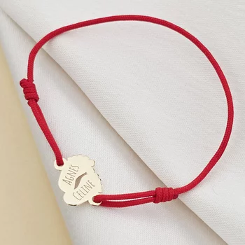 Baba Karkötő - 9K Sárga AranyTalpacskák - Állítható Méretű Zsinór