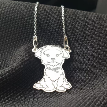 Ezüst Bichon Nyaklánc