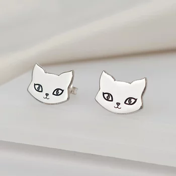 Cica Fülbevaló - 925 Sterling Ezüst - Stekkeres