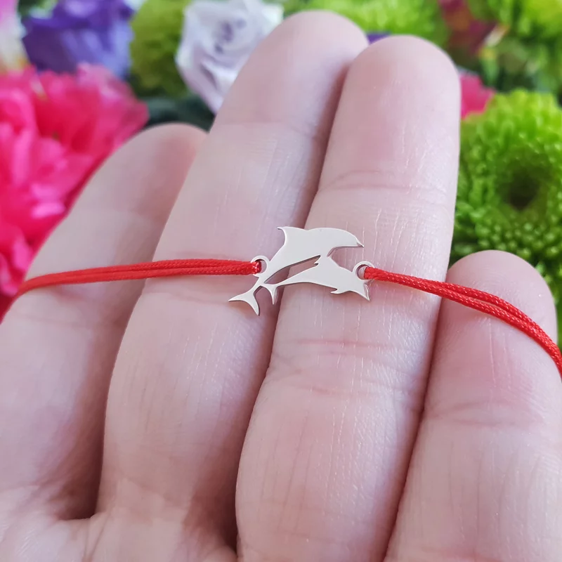 Delfin Karkötő - 925 Sterling Ezüst - Állítható Zsinór