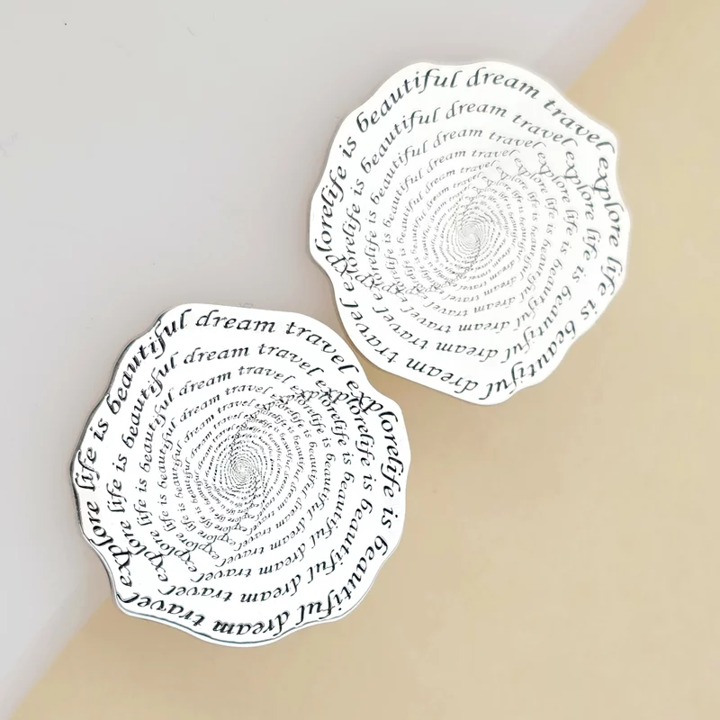 Ezüst Örvény Fülbevaló