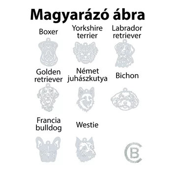 Francia Bulldog Medál Nyaklánc – 18 mm – Forzatina Lánc – 925 Sterling Ezüst
