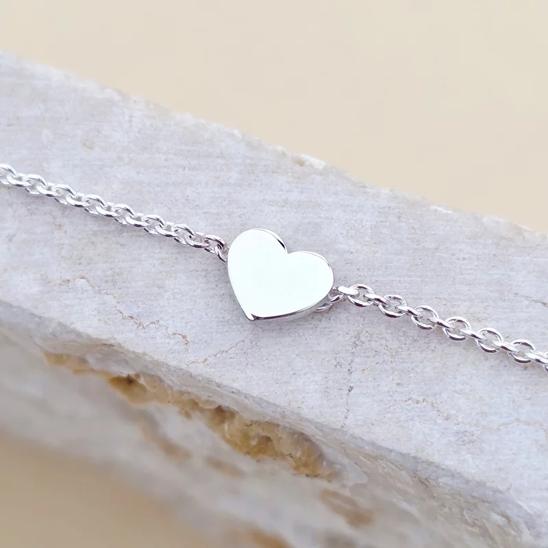 Ezüst Minimalista Szív Nyaklánc