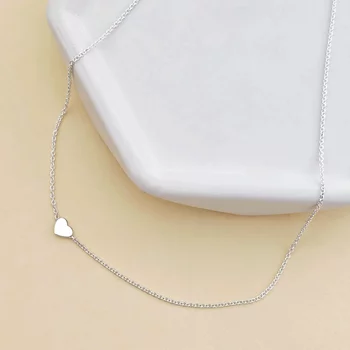 Ezüst Minimalista Szív Nyaklánc