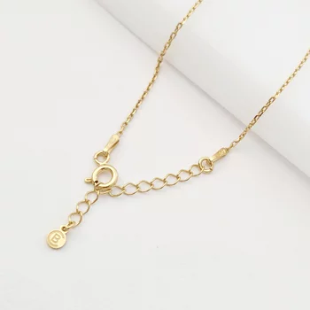 Nővér/Barátnő Érme Karkötő - 18K Sárga Aranyozott 925 Sterling Ezüst - Lánccal
