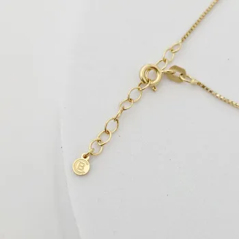 Fényképes Kerek Nyaklánc - 18K Sárga Aranyozott Sterling Ezüst 925 Medál írással - Körkapocs