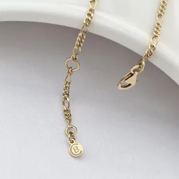 Gravírozható Lemez Baba Karkötő - Név és Hajó – 18K Sárga Aranyozott 925 Sterling Ezüst – Lánccal