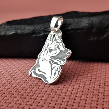 Juhászkutya Medál - 925 Sterling Ezüst