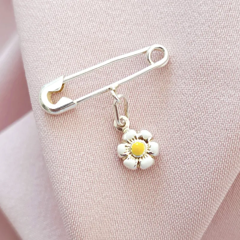 Biztostű Bross – Margaretta Charm – 925 Sterling Ezüst