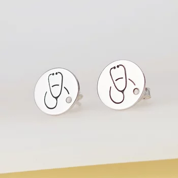 Sztetoszkóp Fülbevaló - 925 Sterling Ezüst  - Stekkeres