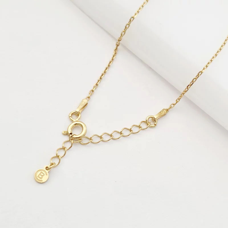 Bratara 2 surori / prietene cu lantisor - Argint 925 placat cu Aur 18 K picture - 3