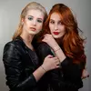 BRATARA ARGINT LEU - SNUR ROSU