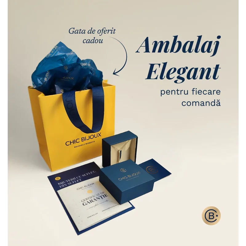 Bratara banut 15 mm - Inima ta creste generatii - Argint 925 placat cu Aur Galben 18K si Cristal Swarovski picture - 4