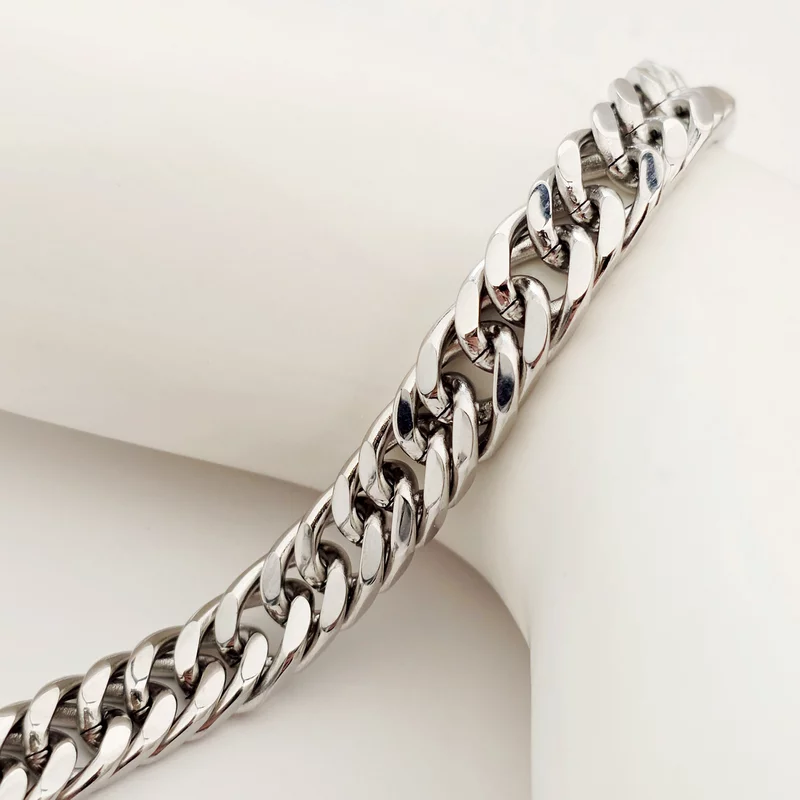 Bratara barbateasca Forta - Lant gros & Elemente personalizate - Otel Inoxidabil 316L picture - 3