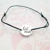 Bratara Best friends - Argint 925, snur negru