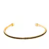 Bratara - Black&Gold Cuff - placata cu aur 18K