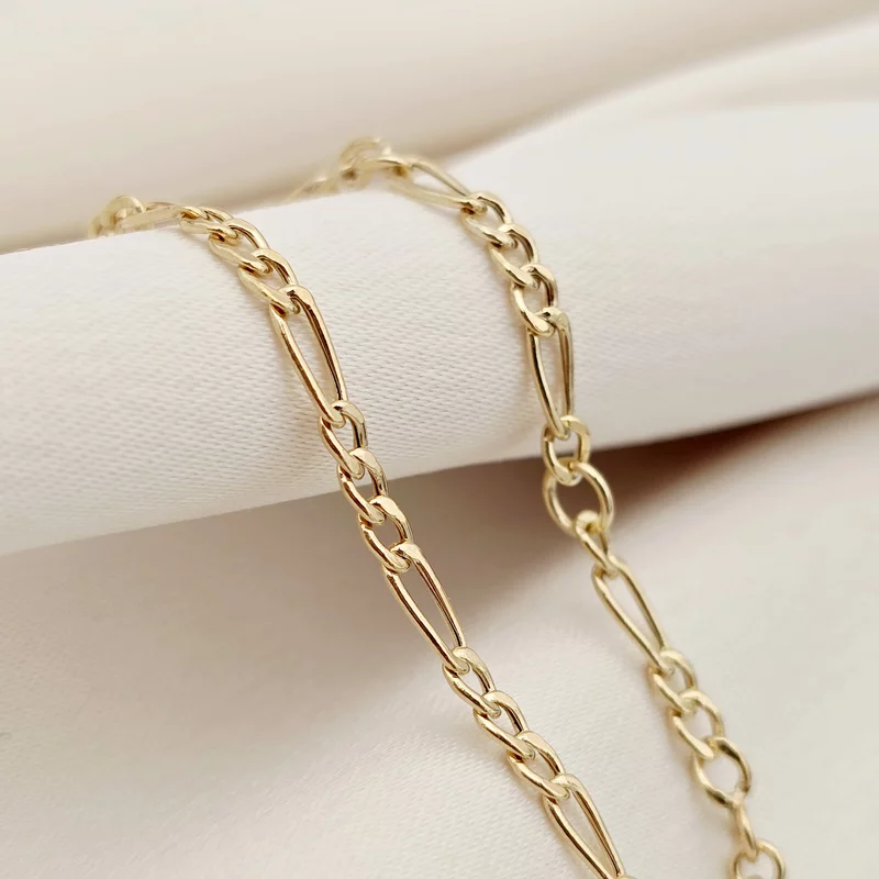 Bratara Cruciulita de 15 mm - Nume gravat - Aur Galben 9K - Cu lantisor fata/baiat picture - 4