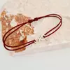 Bratara cu Diamant natural albastru  - Model infinit - Aur Galben 9K si snur reglabil