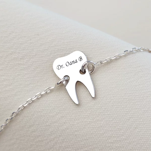 Bratara dinte cu lantisor - Argint 925