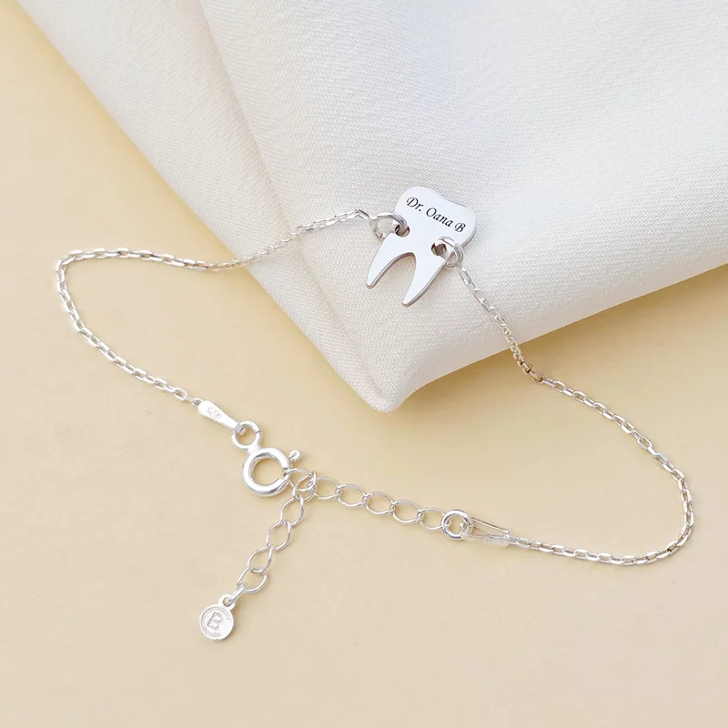 Bratara dinte cu lantisor - Argint 925 picture - 2