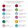 Bratara personalizata - Iubire nelimitata - Inima cu 4 nume gravate si cristale Swarovski - Argint 925, cu lantisor