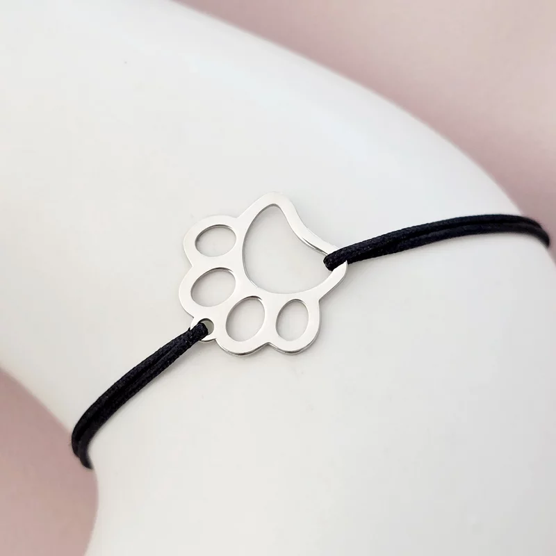 Bratara Labuta - Argint 925, snur negru picture - 3