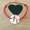 Bratara personalizata 2 frati - Argint 925, snur reglabil