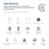 Bratara personalizata - Chic Elements - Pandantive diverse simboluri - Lant cu zale dreptunghiulare - Argint 925