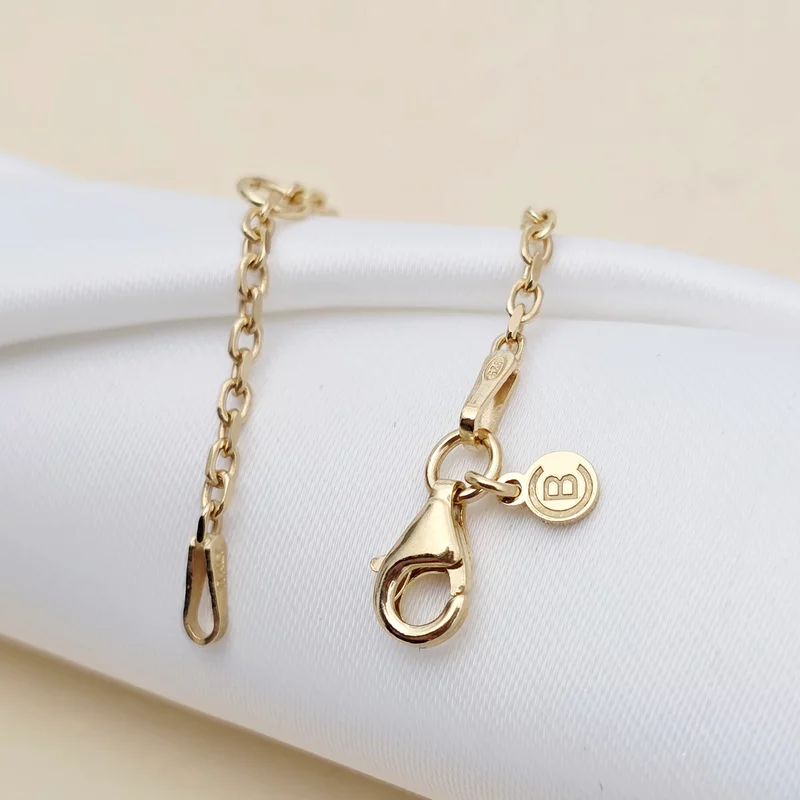 Brățară personalizata cu simbolul infinitului, unicorn și nume – Diamant natural - Argint 925 placat cu Aur Galben 18K  Cu lantisor fata/baiat picture - 5