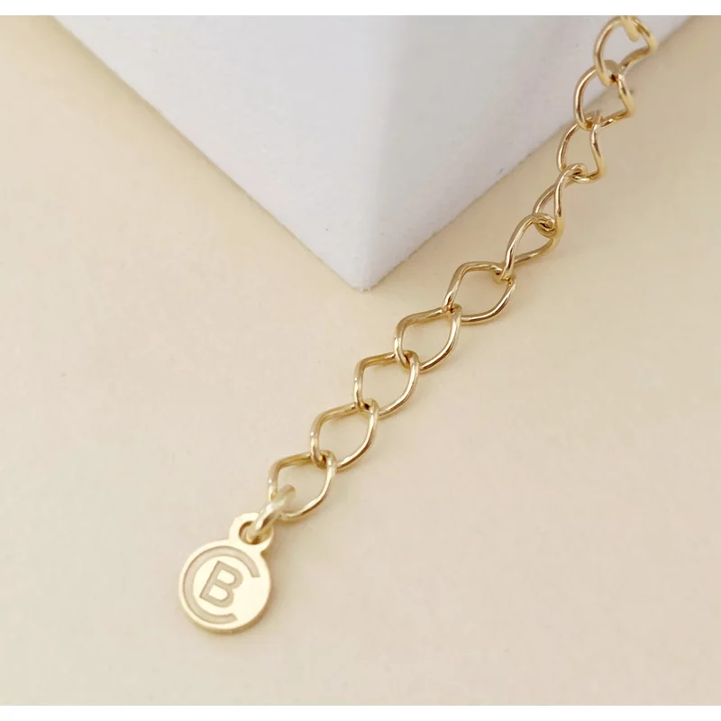 Bratara personalizata - Educatoare/Invatatoare - Inima decorata cu email - Argint 925  placat cu Aur Galben 18K - cu lantisor picture - 4