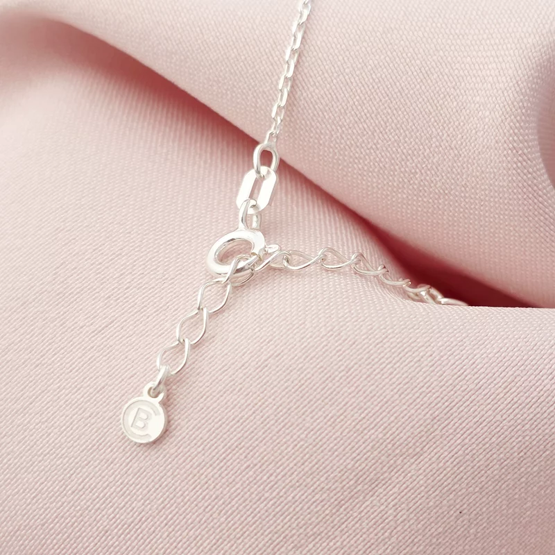 Bratara personalizata - Infinit cu 2 nume decupate - cu lantisor - Argint 925 picture - 4