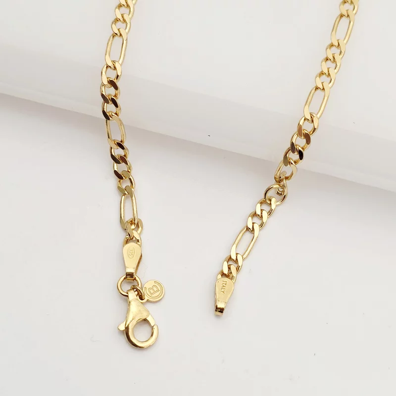 Bratara  personalizata - placuta cu text personalizat Don\'t Quit - Argint 925 placat cu Aur Galben 18K - bratara barbati cu lant picture - 4