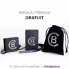 Bratara personalizata - Siluete mama si fiu - Banut de 12 mm  - Aur Galben 14K - snur reglabil