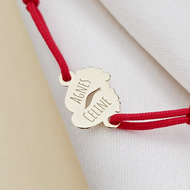 Bratara picioruse - Aur Galben 9K - snur reglabil bebe