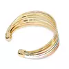 Bratara - Round Powerful Cuff - placata cu aur 18K