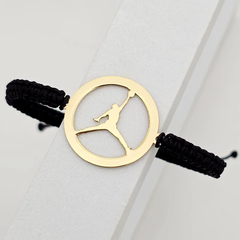 Bratara Sportiva - Model Jordan Decupat - Argint 925 placat cu Aur galben 18K picture - 3