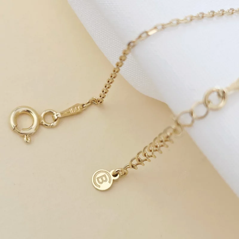 Brățară Toca cu an personalizat - Argint 925 placat cu Aur Glaben 18K -  cu lantisor picture - 5